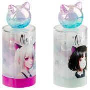 Точилка пластиковая MESHU «Neko», 1 отверстие, ассорти