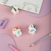 Точилка MESHU, «Kitten», 1 отверстие, ассорти