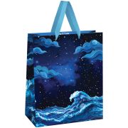Пакет подарочный 33*42*12см MESHU «Moon sky»,  матовая ламинация