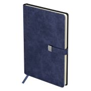 Ежедневник недатированный, А5, 136л., твердый переплет, кожзам, BG «Scale. Dark blue», магнитная зас