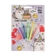 Свечи для торта с цветным пламенем MESHU «Bright flame», ассорти, 5,5см, 5шт