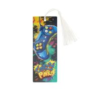 Закладка для книг 3D с линейкой, 150*55мм, ArtSpace «Game», декоративный шнурок