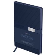 Ежедневник недатированный, А5, 136л., твердый переплет, кожзам, Greenwich Line «Fascia. Navy blue»,