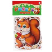 *Игр(РыжийКот) Пазлы мягкие для малышей ЗВЕРЬКИ (изолон) (Арт. П-5421)