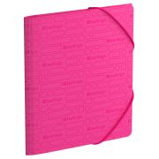 Папка для тетрадей на резинке Berlingo «Your Way» А5+, 600мкм, розовый неон
