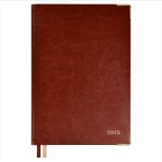 Ежедневник датированный 2025 ESCALADA, ИЛОН МАСК, А5, 176 л., арт. 66997/ 15 САРИФ КОРИЧНЕВЫЙ (кожза