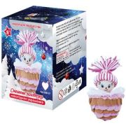 **НГ Набор д/творч(ВолшМастерская) Новогоднее украшение Смешные человечки (розовый) [пенопласт.загот