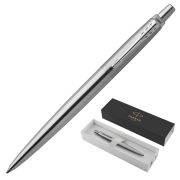 Ручка шариковая Parker «Jotter Stainless Steel CT» синяя, 1,0мм, кнопочн., подар. уп.