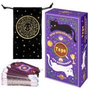 _Карты гадальные(Миленд) Таро Коты предсказатели 78 карт с мешочком для колоды в комплекте ГК-0993