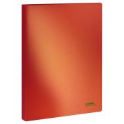 Папка с 60 вкладышами СТАММ «Сияние» А4, 21мм, 700мкм, пластик, оранжевый