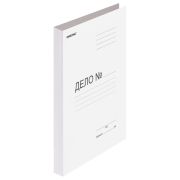 Скоросшиватель OfficeSpace «Дело», картон немелованный, 280г/м2, белый, пробитый, до 200л.