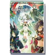 *Блокнот(А4)(Origami)Геншин(стикеры+перевод.тату) Лесные приключения. Арт. 08218