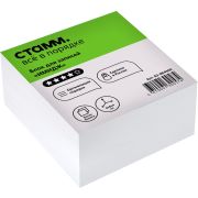 Блок для записей СТАММ «Basic» 8*8*4см, белый