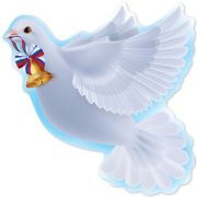 ~ДекорЭлементНаСкотче(Праздник) Голубь (3001520)