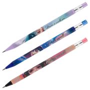 Карандаш механический MESHU «Kawaii», печать на корпусе, 2,0мм, софт-тач, ассорти, с точилкой для гр