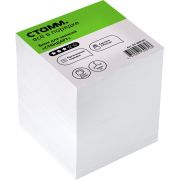 Блок для записей СТАММ «Стандарт», 8*8*8см, белый