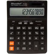 Кальк.наст.12разр.SILWERHOF.SH-444.2пит.206*155.черный корп.к/бл.