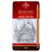 Набор карандашей ч/г K-I-N «ART» 12шт., 8B-2H, заточен., картон.упак.