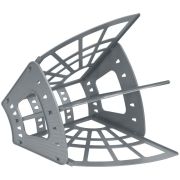 Лоток-веер 3секц.(Стамм) «Эконом» серый (ЛТ411)