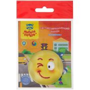 Световозвращающий значок Мульти-Пульти «Смайлик», желтый