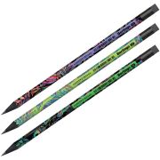 Карандаш ч/г Berlingo «Neon Paradise» HB, черное дерево, круглый, заточен., с ластиком, ассорти