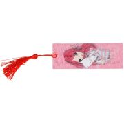 Закладка для книг 3D с линейкой, 150*55мм, ArtSpace «Cool girl», декоративный шнурок