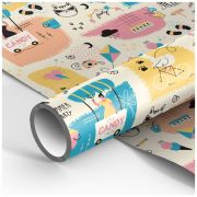 Упаковочная бумага глянц. 70*100см, MESHU «Summer Party», 90г/м2