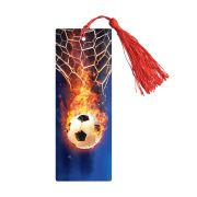 Закладка для книг 3D с линейкой, 150*55мм, ArtSpace «Fire ball», декоративный шнурок