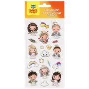 Наклейки гелевые Мульти-Пульти «Ангелы», 10*22см, 19 наклеек, инд. уп., европодвес