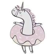 Значок деревянный MESHU «Unicorn rest», прямая УФ-печать, 2,6*3,9см