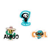 Набор акриловых значков MESHU «Horror», прямая УФ-печать, 3шт.