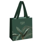 Пакет подарочный 20*20*10см MESHU «Мир тропиков», отд. фольгой, матовая ламинация