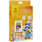 Рисование по номерам на картоне Мульти-Пульти «Динозавр. Ракета», А5, 2шт., с акриловыми красками, к