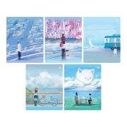 Тетрадь 48л., А5, клетка BG «View», soft-touch ламинация