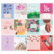 Тетрадь 18л., клетка BG «Mix-12. Девочки»