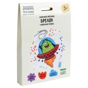 Алмазная мозаика, брелок ТРИ СОВЫ «Инопланетянин», картонный конверт