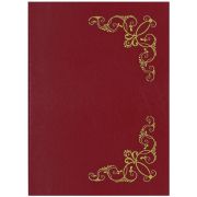 Папка адресная «Виньетка» OfficeSpace, А4, бумвинил, бордовый, инд. упаковка