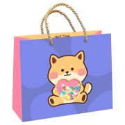 Пакет подарочный 23*18*10см MESHU «Puppy», с конфетти