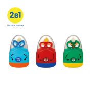 Точилка пластиковая с ластиком Мульти-Пульти «Супергерои» 1 отверстие, контейнер, ассорти