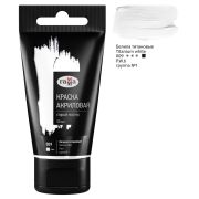 Краска акриловая художественная Гамма «Старый мастер», белила титановые, 50мл, пластик.туба